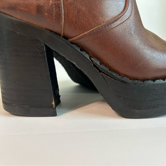 VINTAGE RARE 90s Destroy Platform Boots - Picture 6 of 8